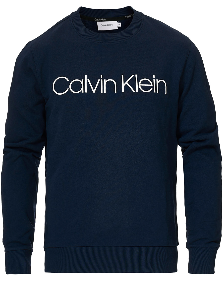 Herren | Pullover | Calvin Klein | Front Logo Sweatshirt Navy