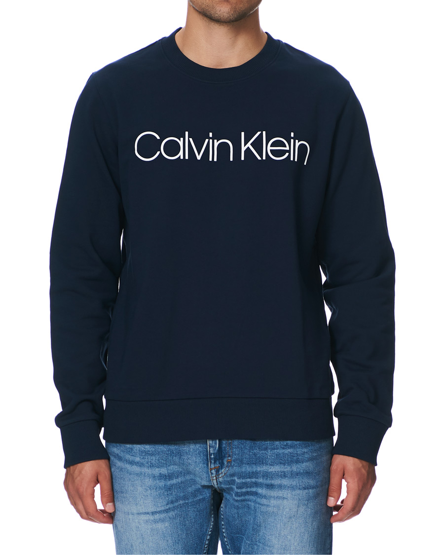 Herren |  | Calvin Klein | Front Logo Sweatshirt Navy