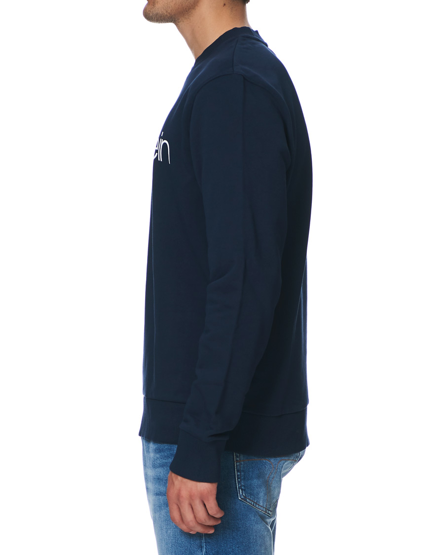 Herren | Pullover | Calvin Klein | Front Logo Sweatshirt Navy