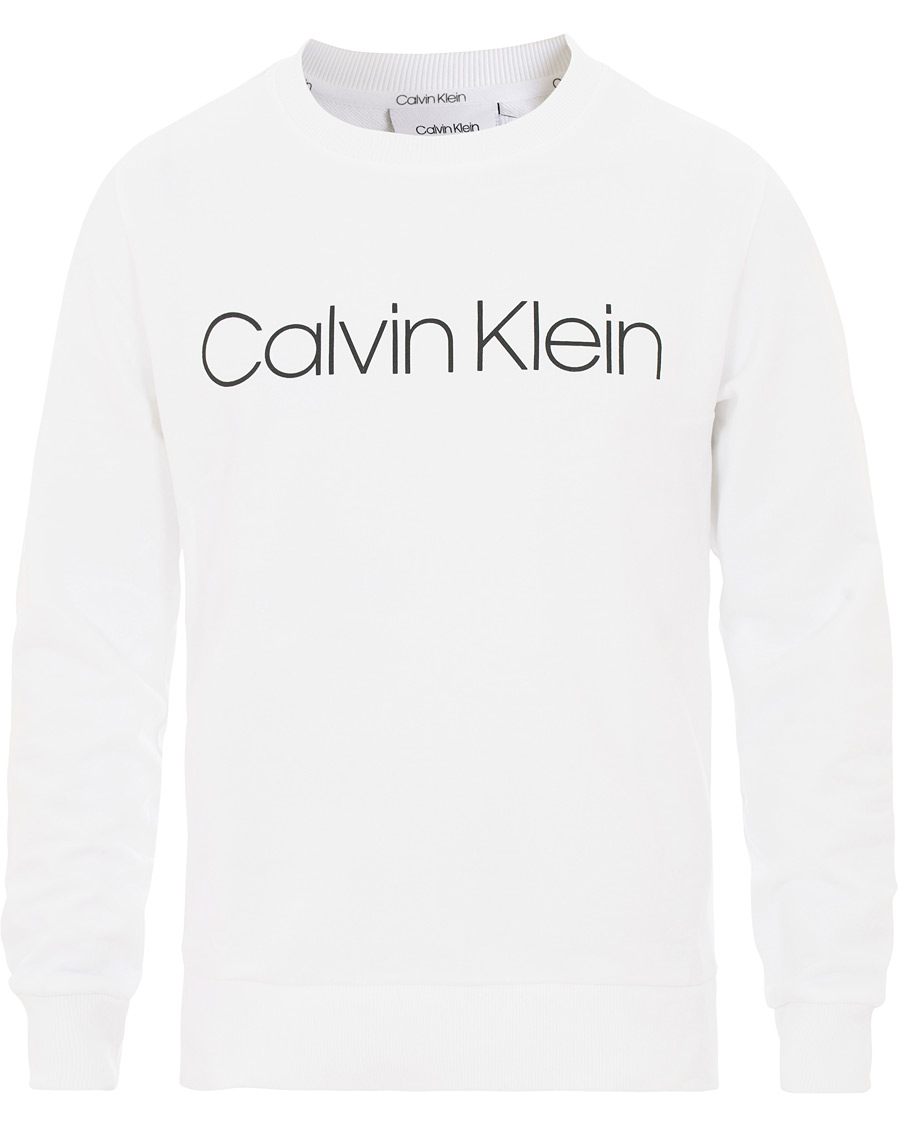 Herren | Pullover | Calvin Klein | Front Logo Sweatshirt White