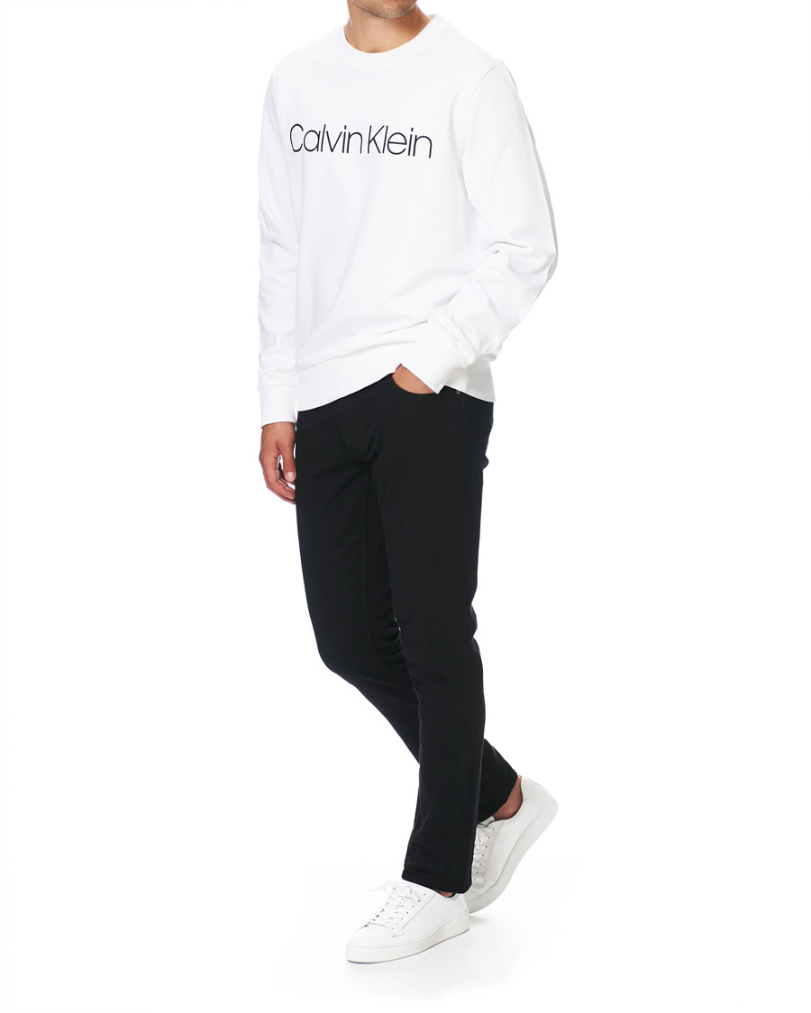 Herren | Pullover | Calvin Klein | Front Logo Sweatshirt White