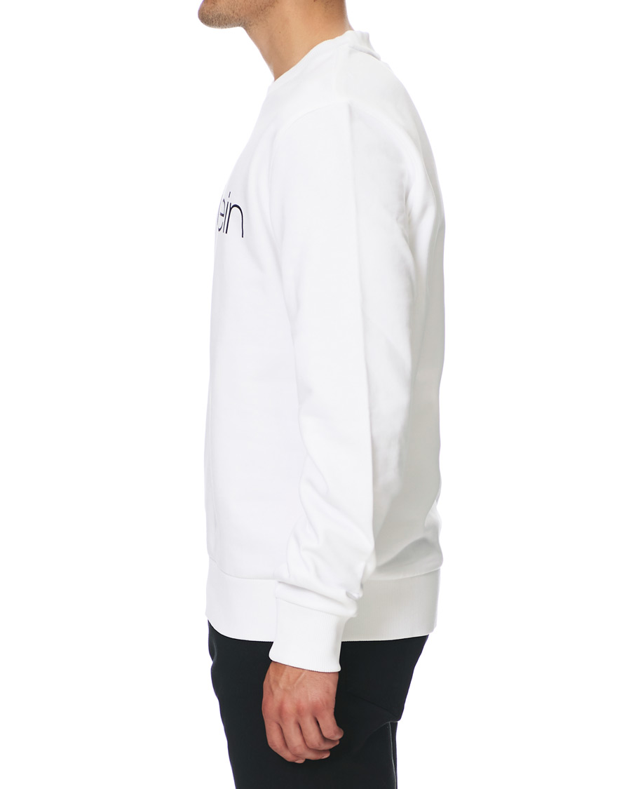 Herren | Pullover | Calvin Klein | Front Logo Sweatshirt White