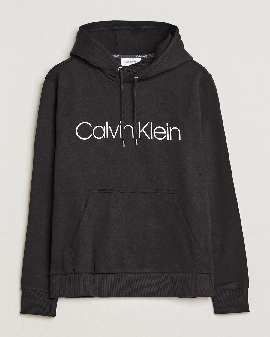 Herren | Pullover | Calvin Klein | Front Logo Hoodie Black