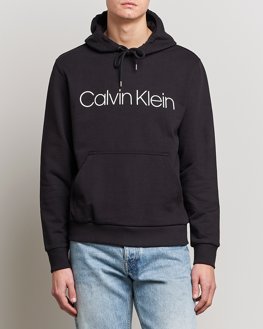 Herren | Pullover | Calvin Klein | Front Logo Hoodie Black