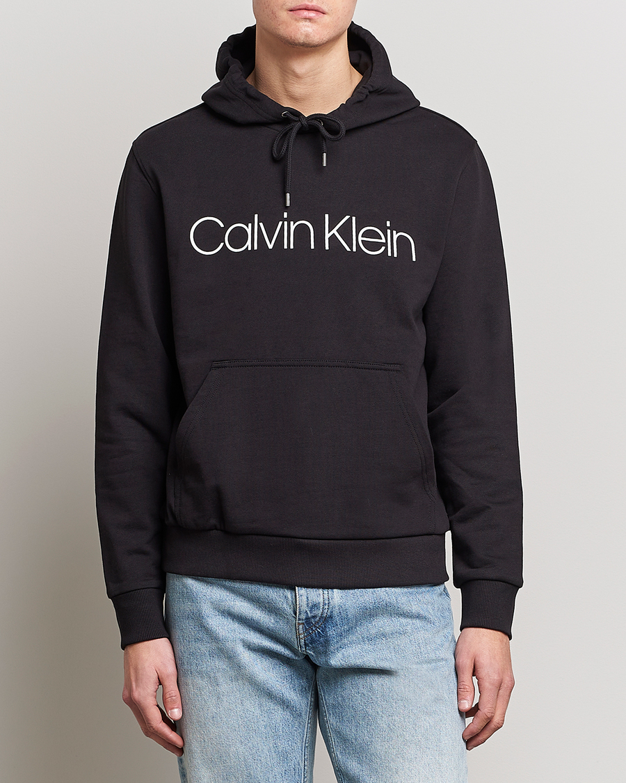 Herren | Calvin Klein | Calvin Klein | Front Logo Hoodie Black