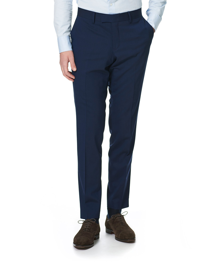 Herren | Hosen | Tiger of Sweden | Gordon Wool Stretch Trousers Blue