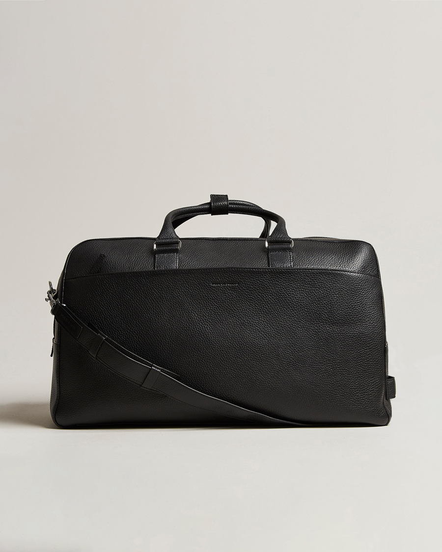 Herren | Taschen | Tiger of Sweden | Brome Grained Leather Weekendbag Black