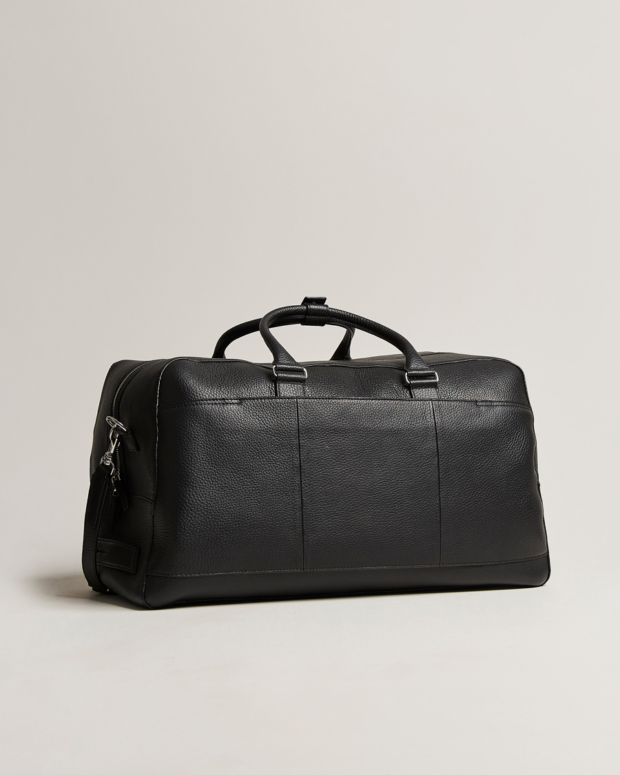 Herren | Taschen | Tiger of Sweden | Brome Grained Leather Weekendbag Black