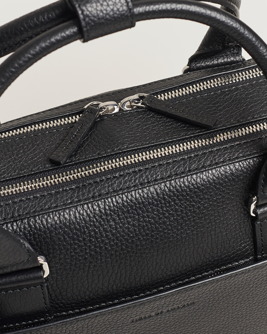 Herren | Taschen | Tiger of Sweden | Burin Grained Leather Breifcase Black