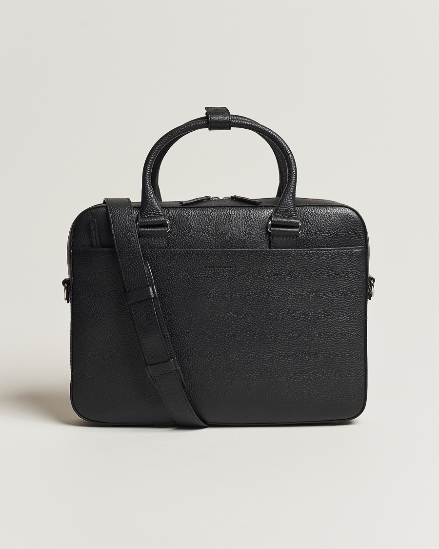 Herren | Taschen | Tiger of Sweden | Bosun Grained Leather Briefcase Black