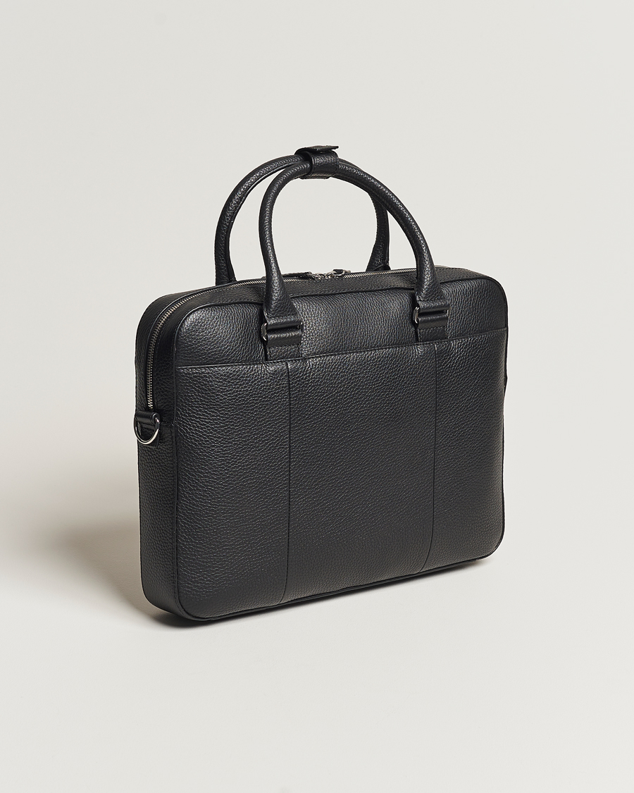 Herren | Taschen | Tiger of Sweden | Bosun Grained Leather Briefcase Black