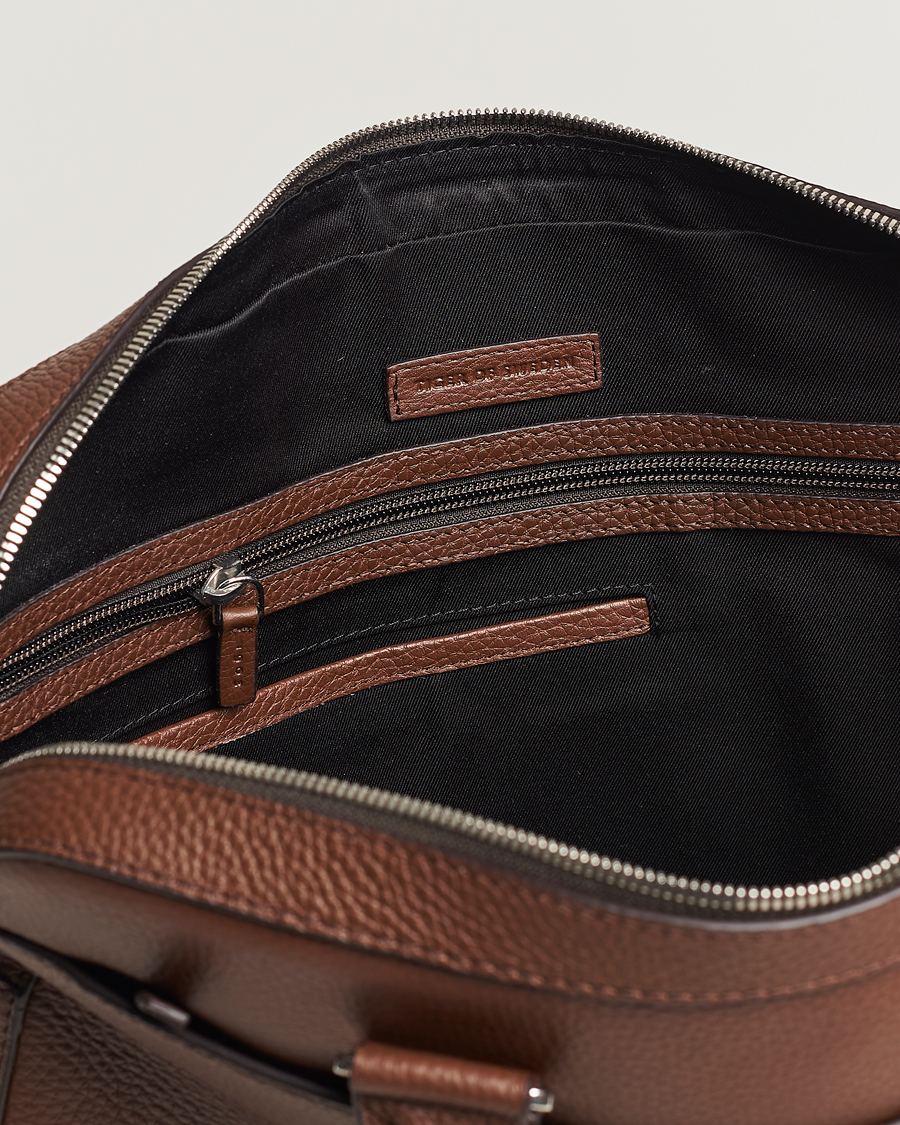 Herren | Taschen | Tiger of Sweden | Bosun Grained Leather Briefcase Brown