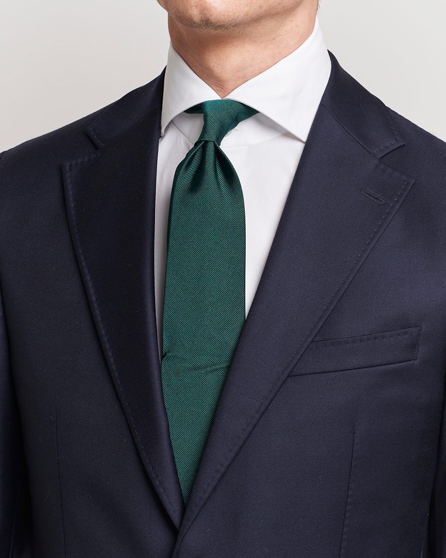 Herren |  | Amanda Christensen | Plain Classic Tie 8 cm Dark Green