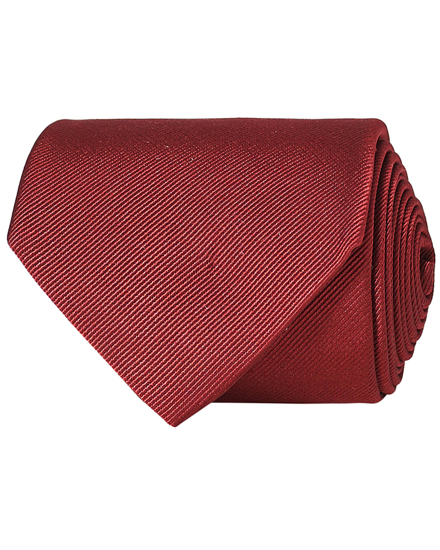 Herren | Amanda Christensen Plain Classic Tie 8 cm Wine Red | Amanda Christensen | Plain Classic Tie 8 cm Wine Red