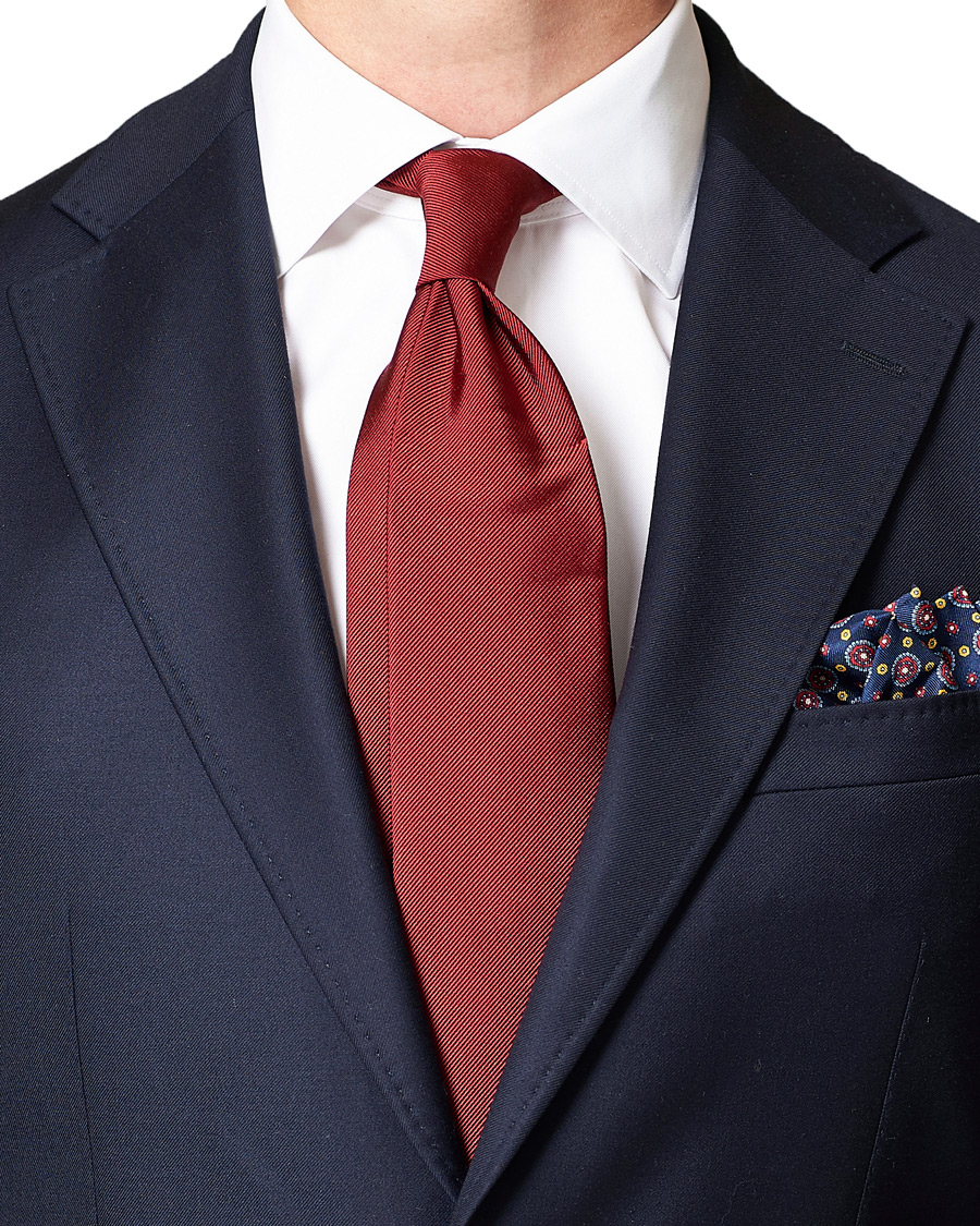 Herren | Amanda Christensen Plain Classic Tie 8 cm Wine Red | Amanda Christensen | Plain Classic Tie 8 cm Wine Red