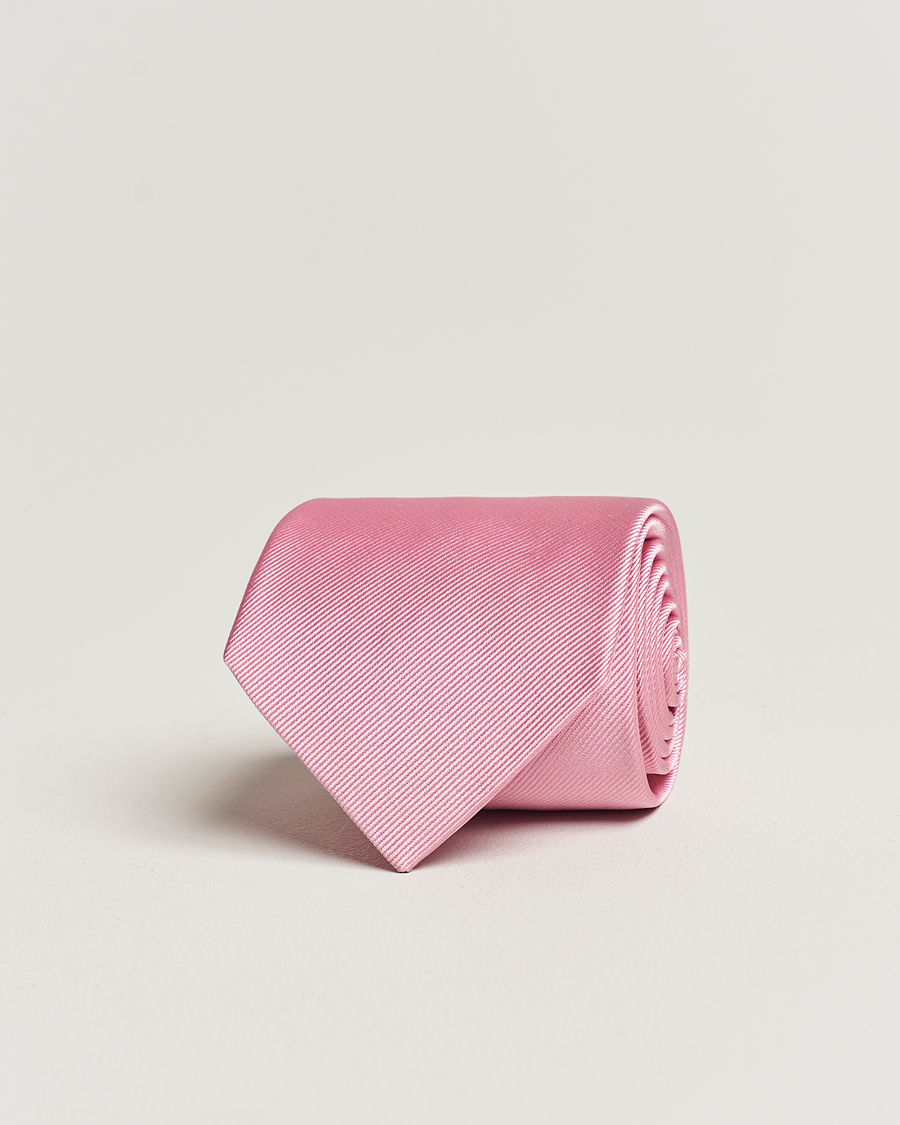 Herren | Amanda Christensen Plain Classic Tie 8 cm Pink | Amanda Christensen | Plain Classic Tie 8 cm Pink