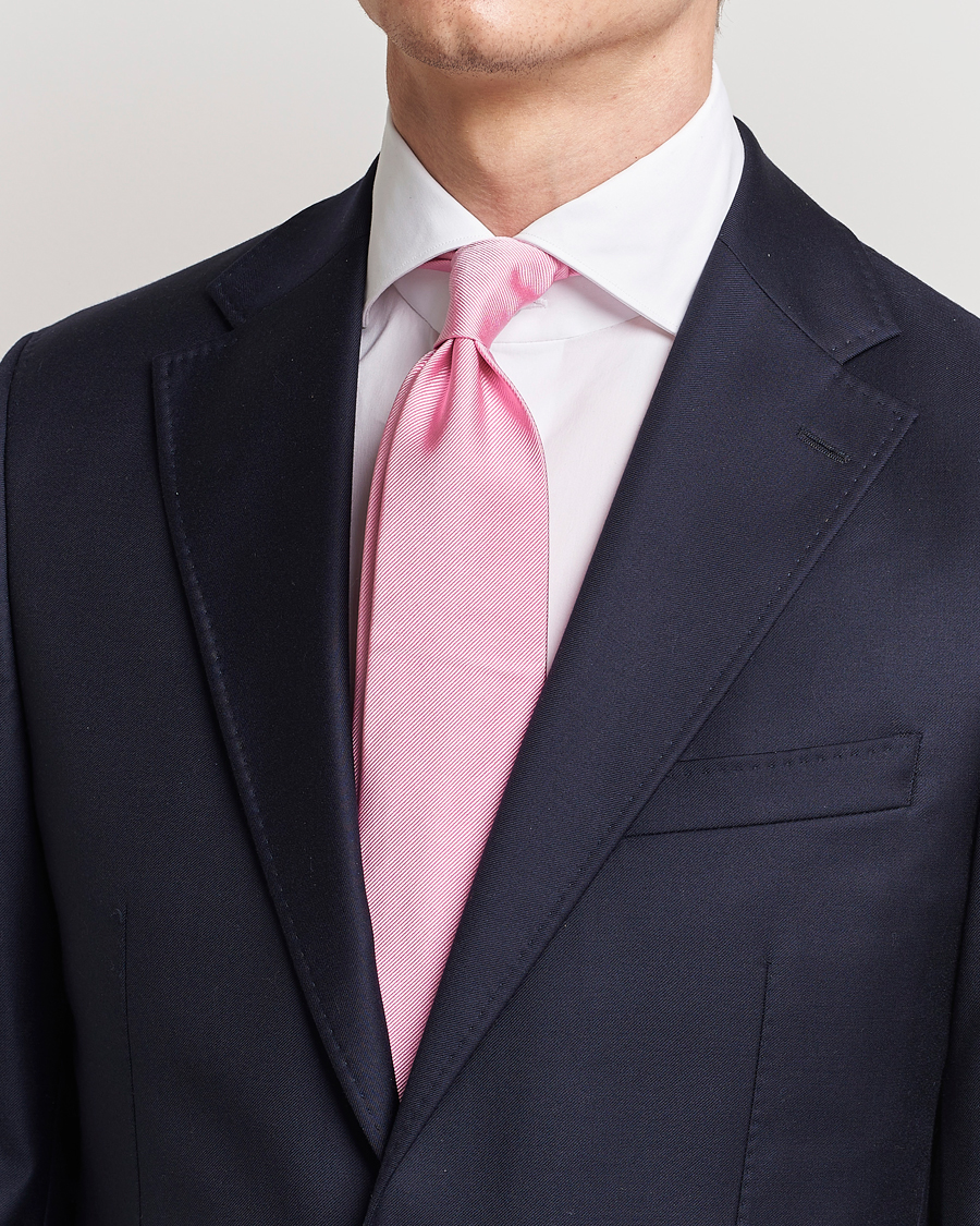 Herren | Krawatten | Amanda Christensen | Plain Classic Tie 8 cm Pink