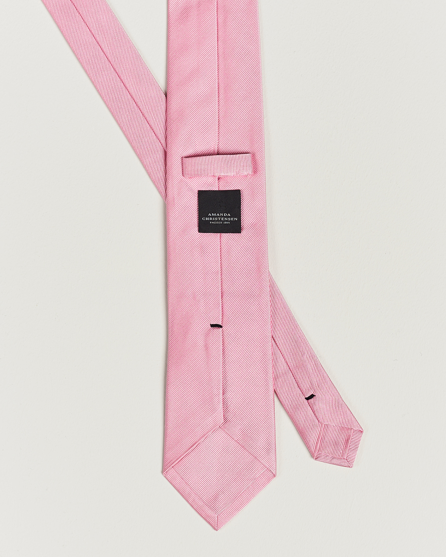 Herren | Krawatten | Amanda Christensen | Plain Classic Tie 8 cm Pink