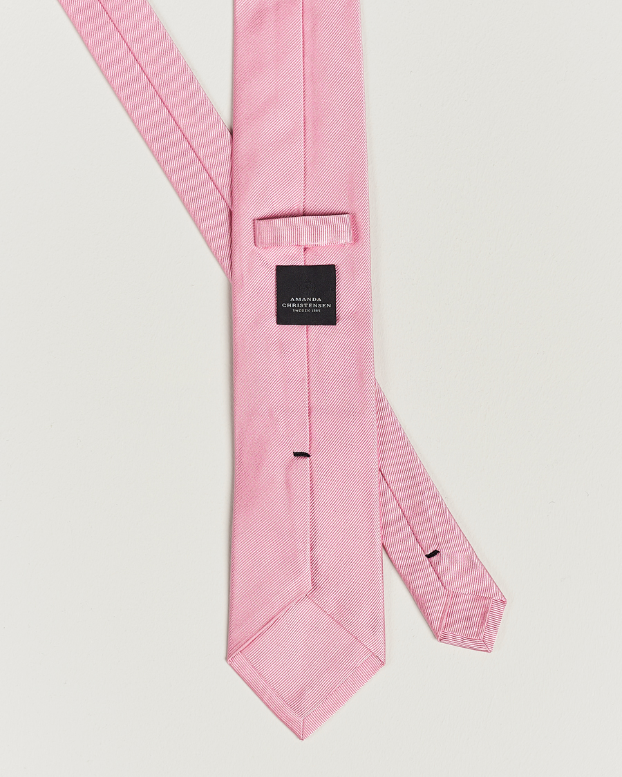 Herren | Amanda Christensen Plain Classic Tie 8 cm Pink | Amanda Christensen | Plain Classic Tie 8 cm Pink