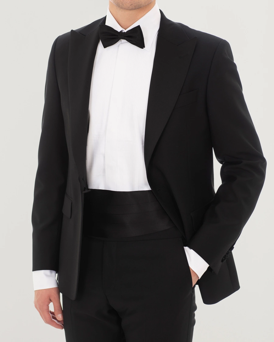 Herren | Fliegen | Amanda Christensen | Silk Cummerbund Set Black Black