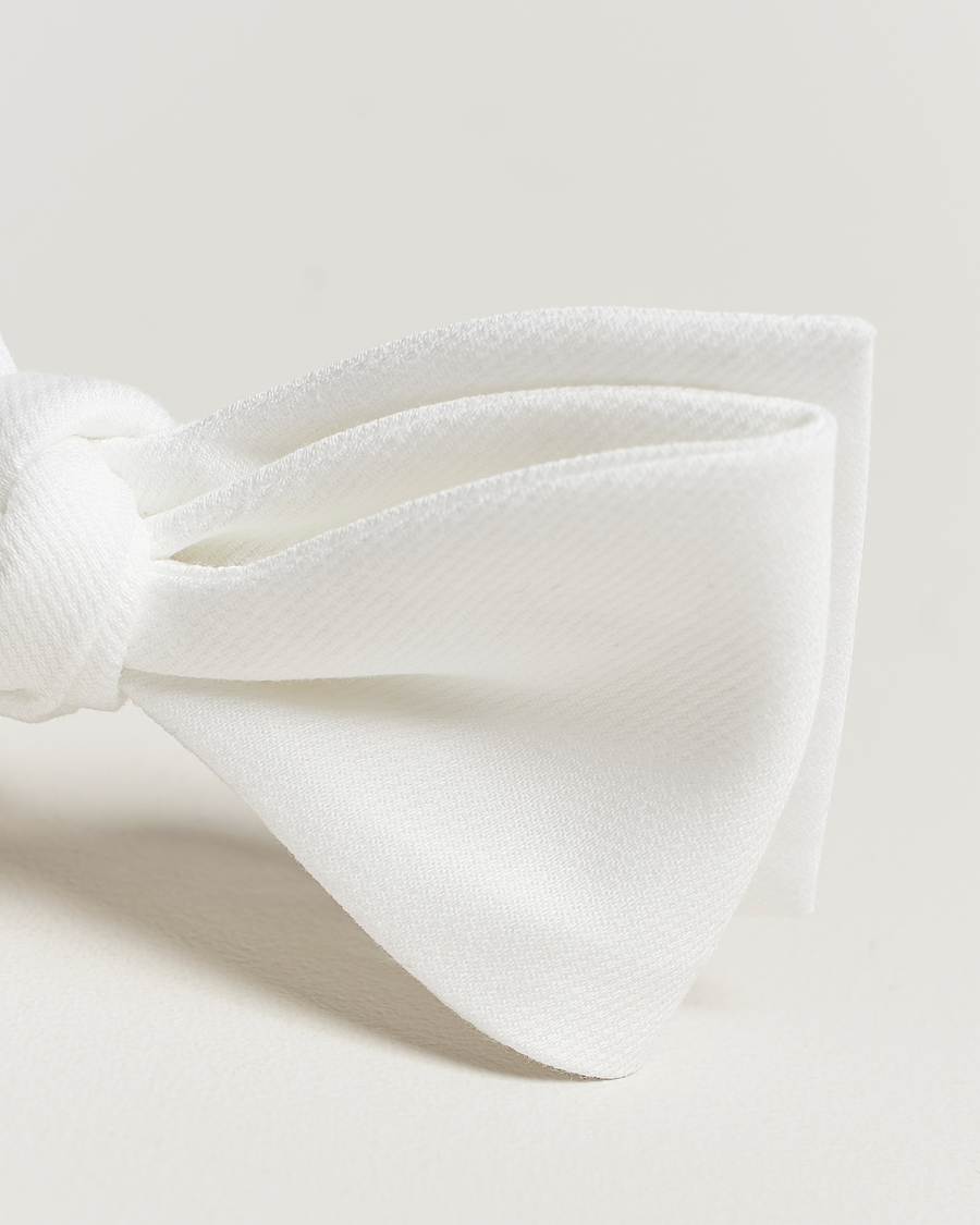 Herren | Amanda Christensen Cotton Pique Self Tie White | Amanda Christensen | Cotton Pique Self Tie White
