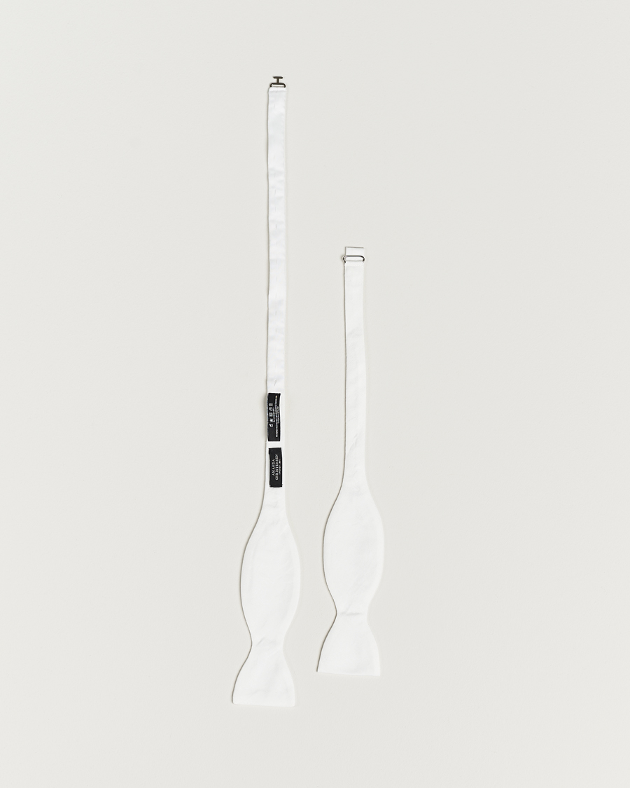 Herren | Amanda Christensen Cotton Pique Self Tie White | Amanda Christensen | Cotton Pique Self Tie White