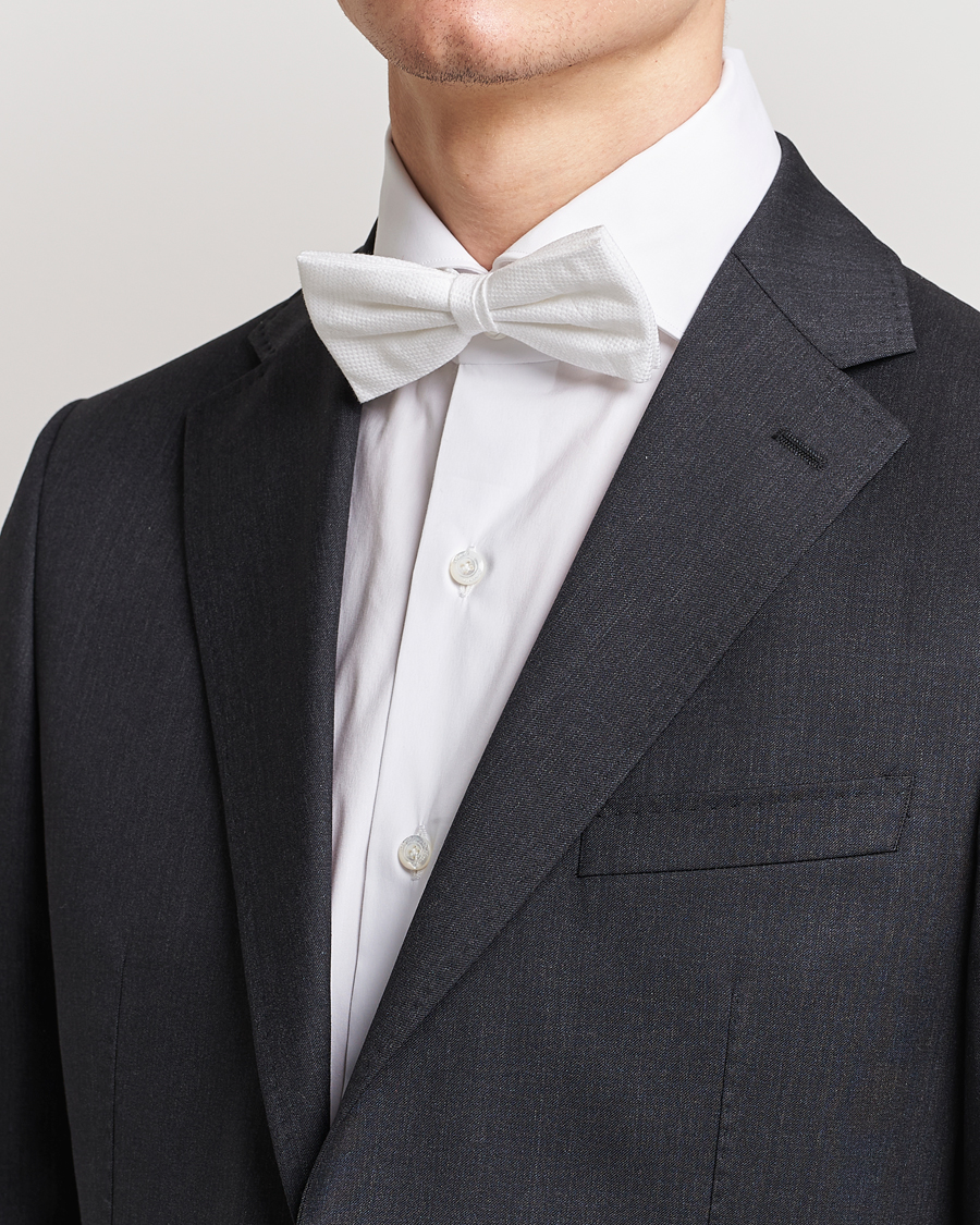 Herren | Accessoires | Amanda Christensen | Cotton Pique Pre Tie White