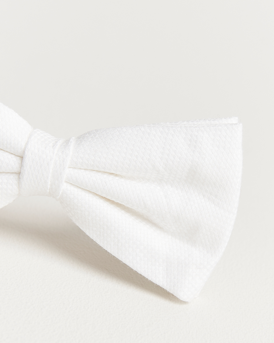 Herren | Fliegen | Amanda Christensen | Cotton Pique Pre Tie White