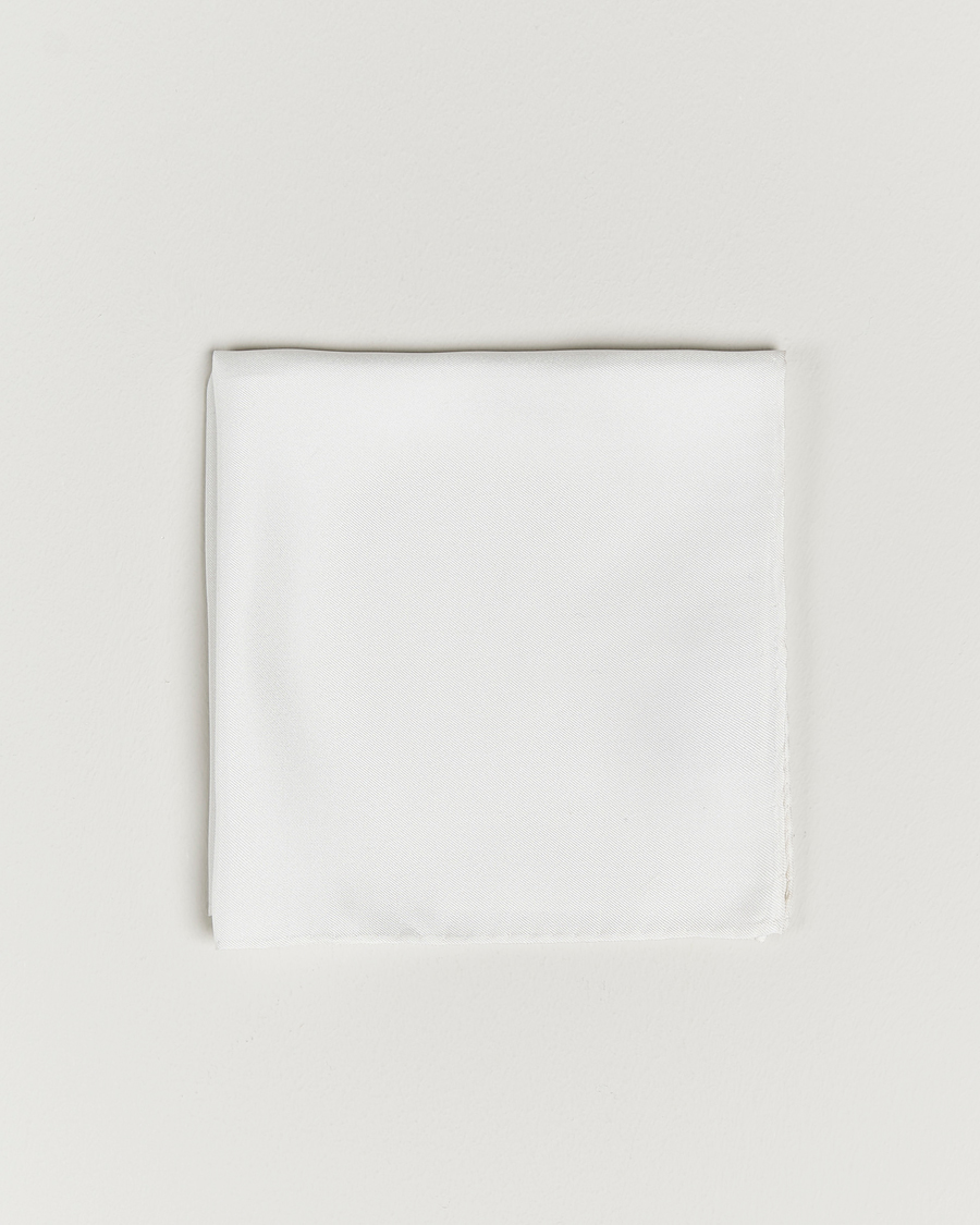 Herren | Einstecktücher | Amanda Christensen | Handkercheif Silk White