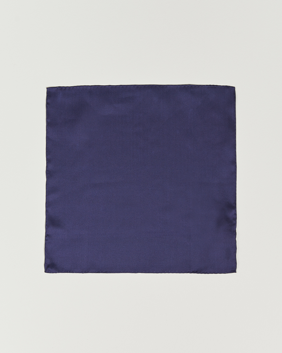 Herren | Einstecktücher | Amanda Christensen | Handkercheif Silk Navy