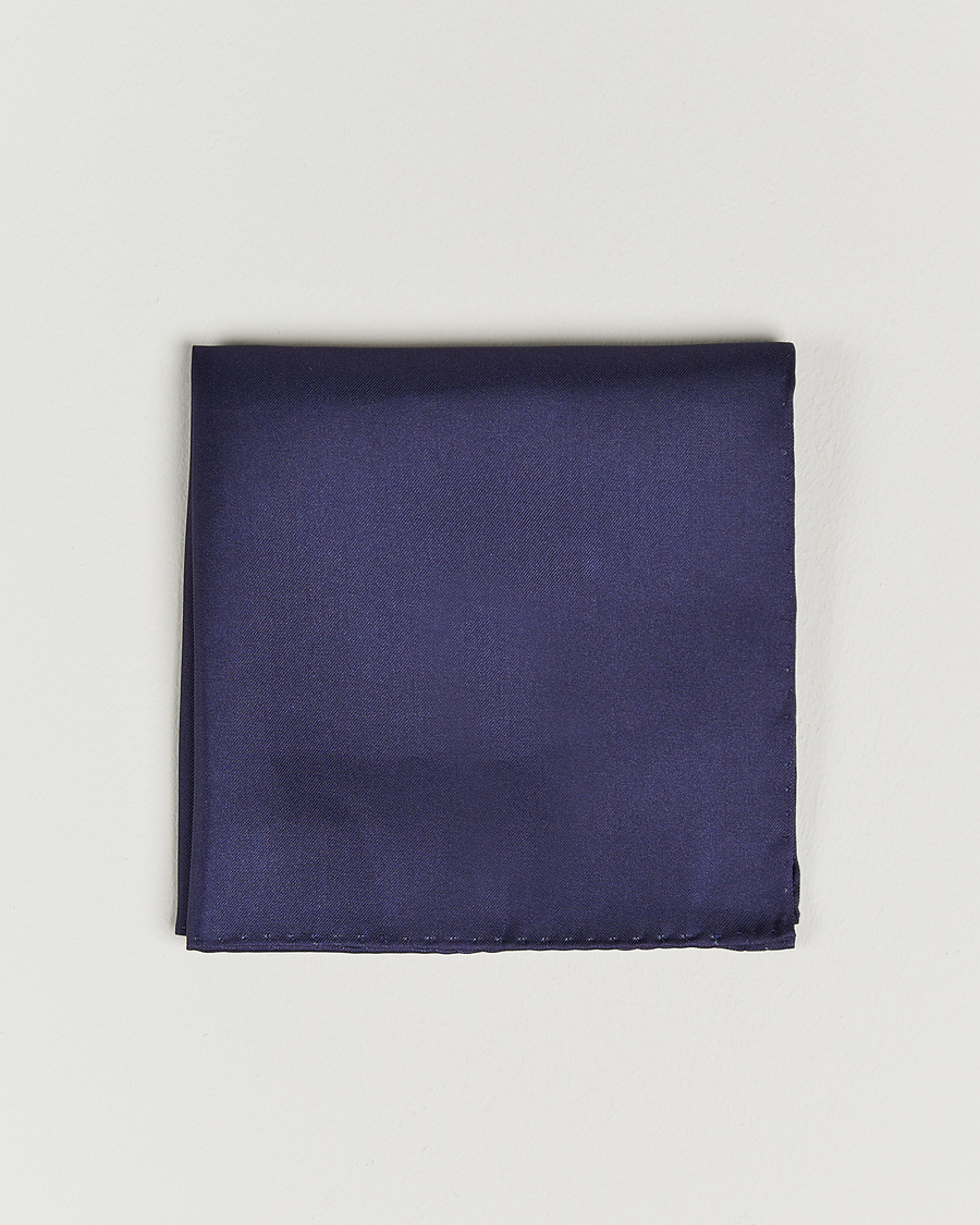 Herren | Einstecktücher | Amanda Christensen | Handkercheif Silk Navy