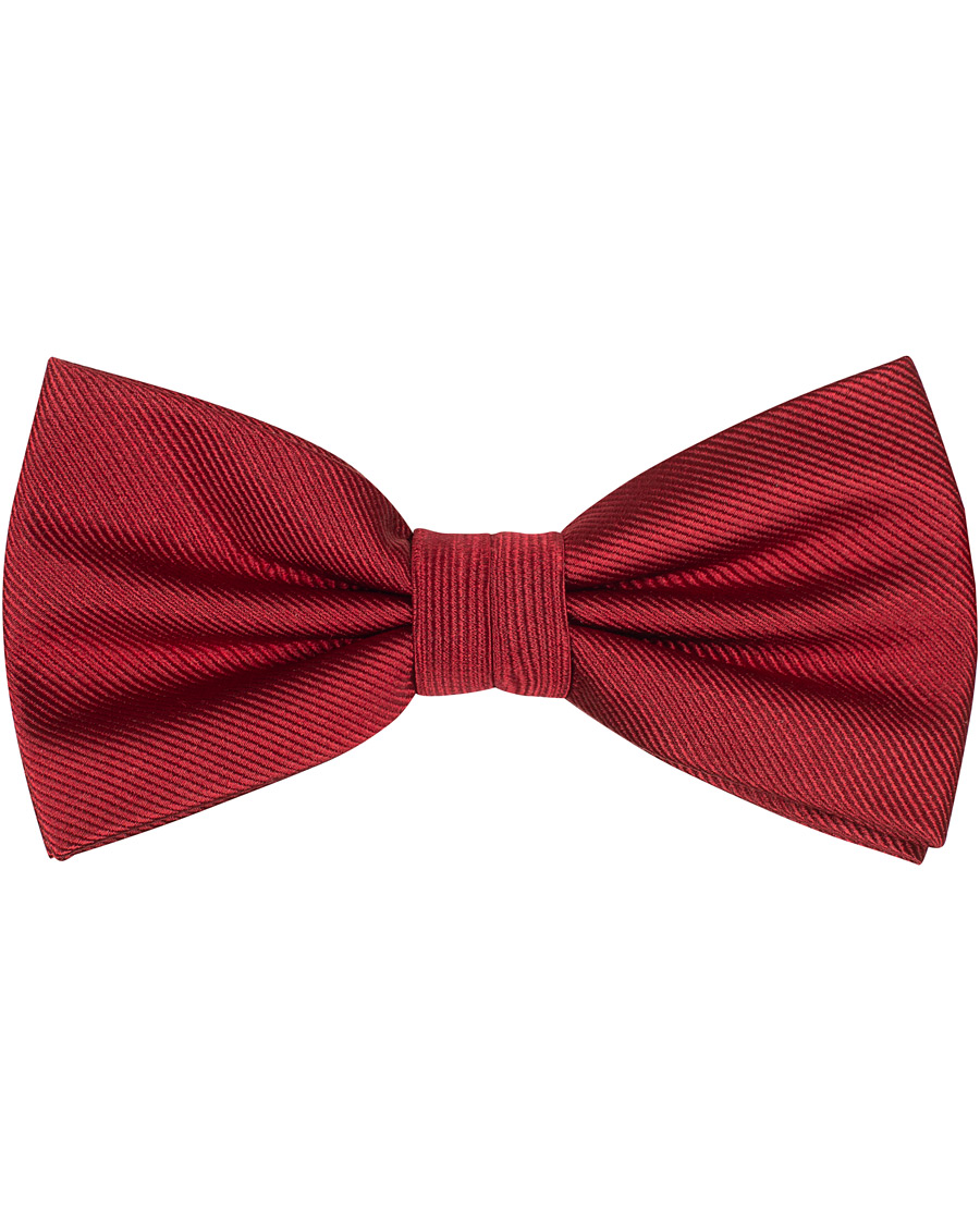 Herren | Amanda Christensen Pre Tie Silk Wine Red | Amanda Christensen | Pre Tie Silk Wine Red