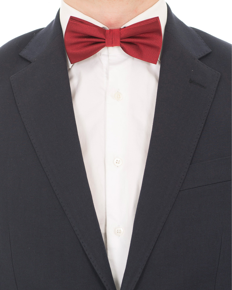 Herren | Amanda Christensen Pre Tie Silk Wine Red | Amanda Christensen | Pre Tie Silk Wine Red