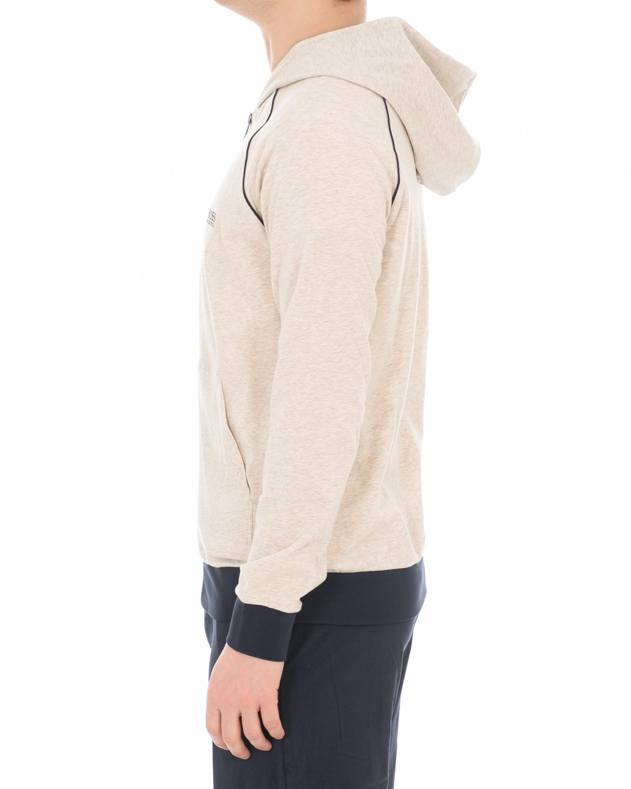 Herren | BOSS Loungewear Full Zip Hoodie Sand | BOSS BLACK | BOSS Loungewear Full Zip Hoodie Sand