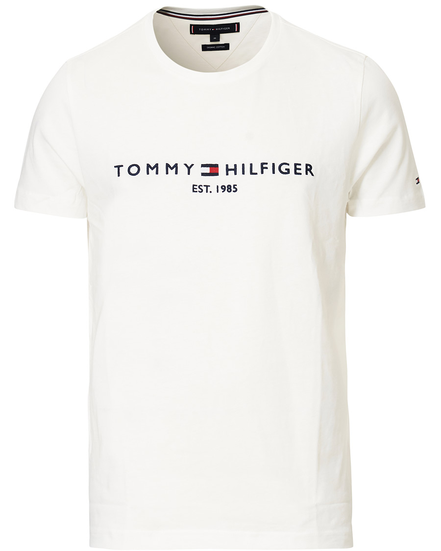 Herren | T-Shirts | Tommy Hilfiger | Logo Crew Neck Tee Snow White