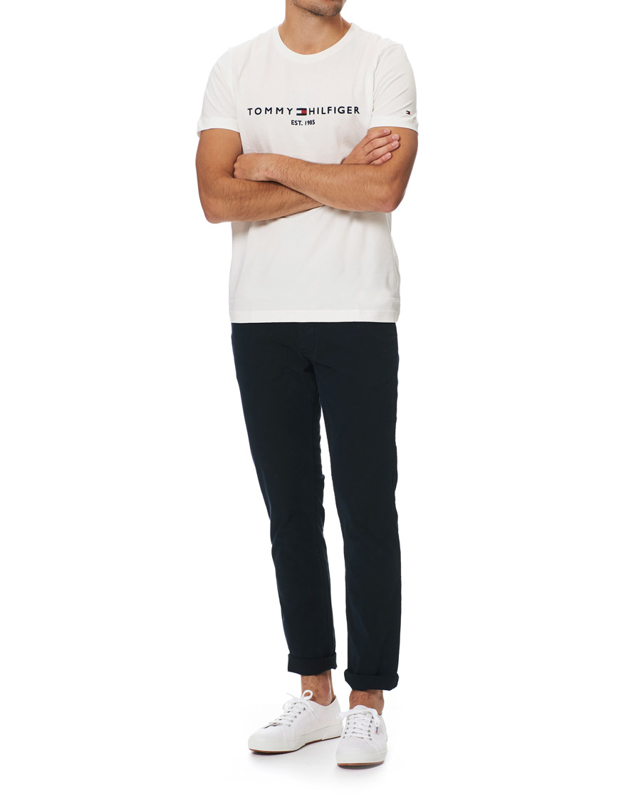 Herren | T-Shirts | Tommy Hilfiger | Logo Crew Neck Tee Snow White