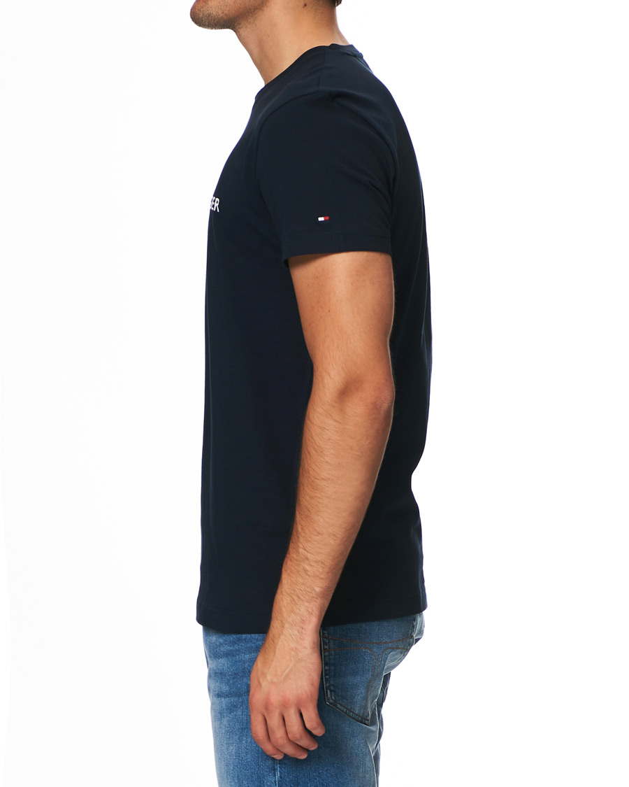 Herren | T-Shirts | Tommy Hilfiger | Logo Crew Neck Tee Sky Captain