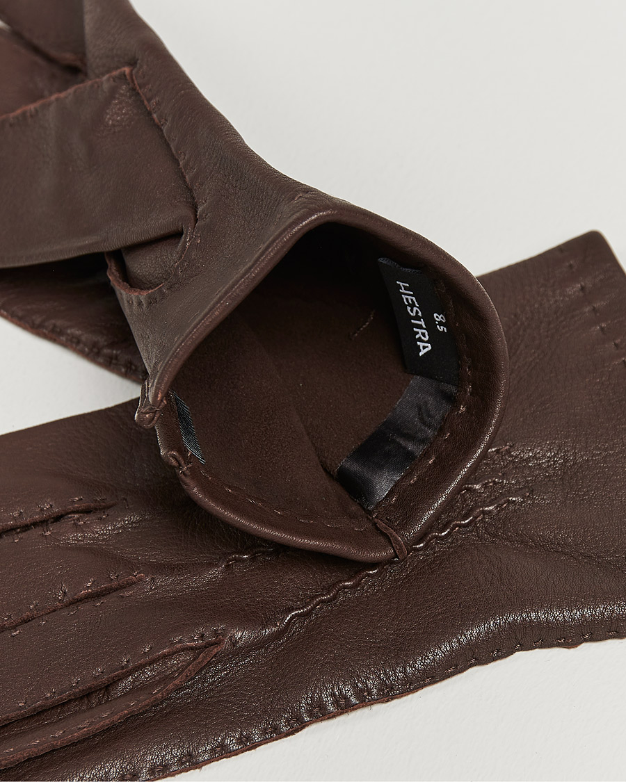 Herren | Hestra | Hestra | Henry Unlined Deerskin Glove Chocolate