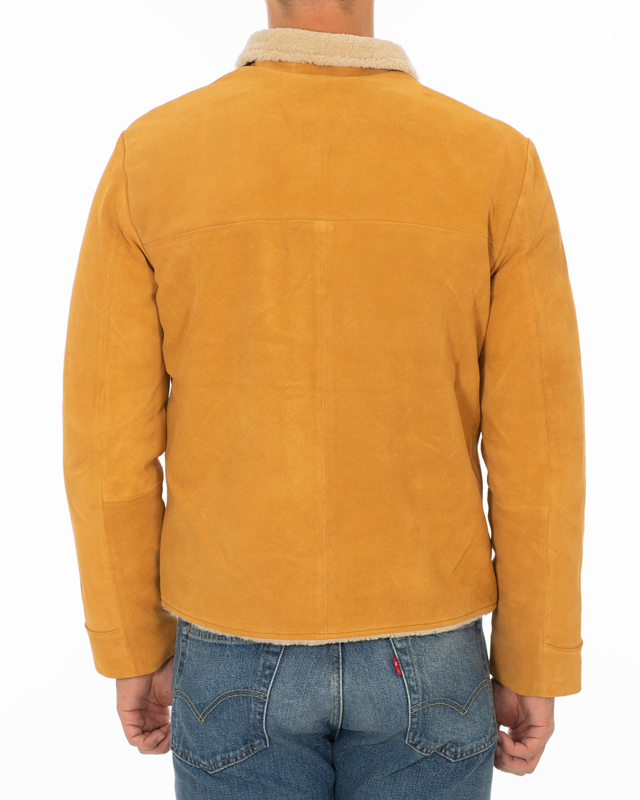 Herren | Jacken | Levi's Vintage Clothing | Suede Sherpa Trucker Golden Nugget