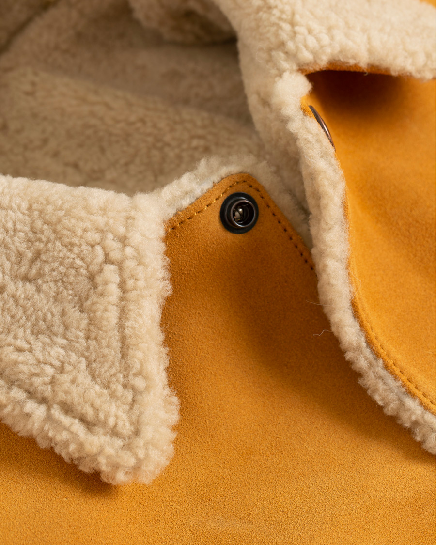 Herren | Jacken | Levi's Vintage Clothing | Suede Sherpa Trucker Golden Nugget