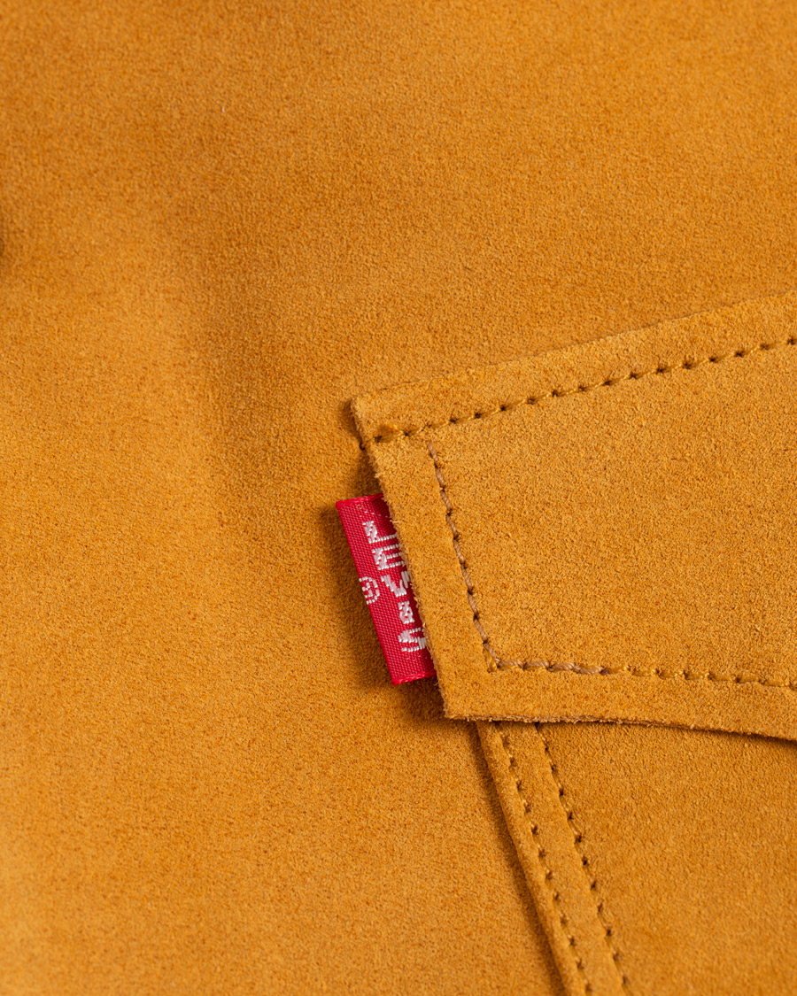 Herren | Jacken | Levi's Vintage Clothing | Suede Sherpa Trucker Golden Nugget