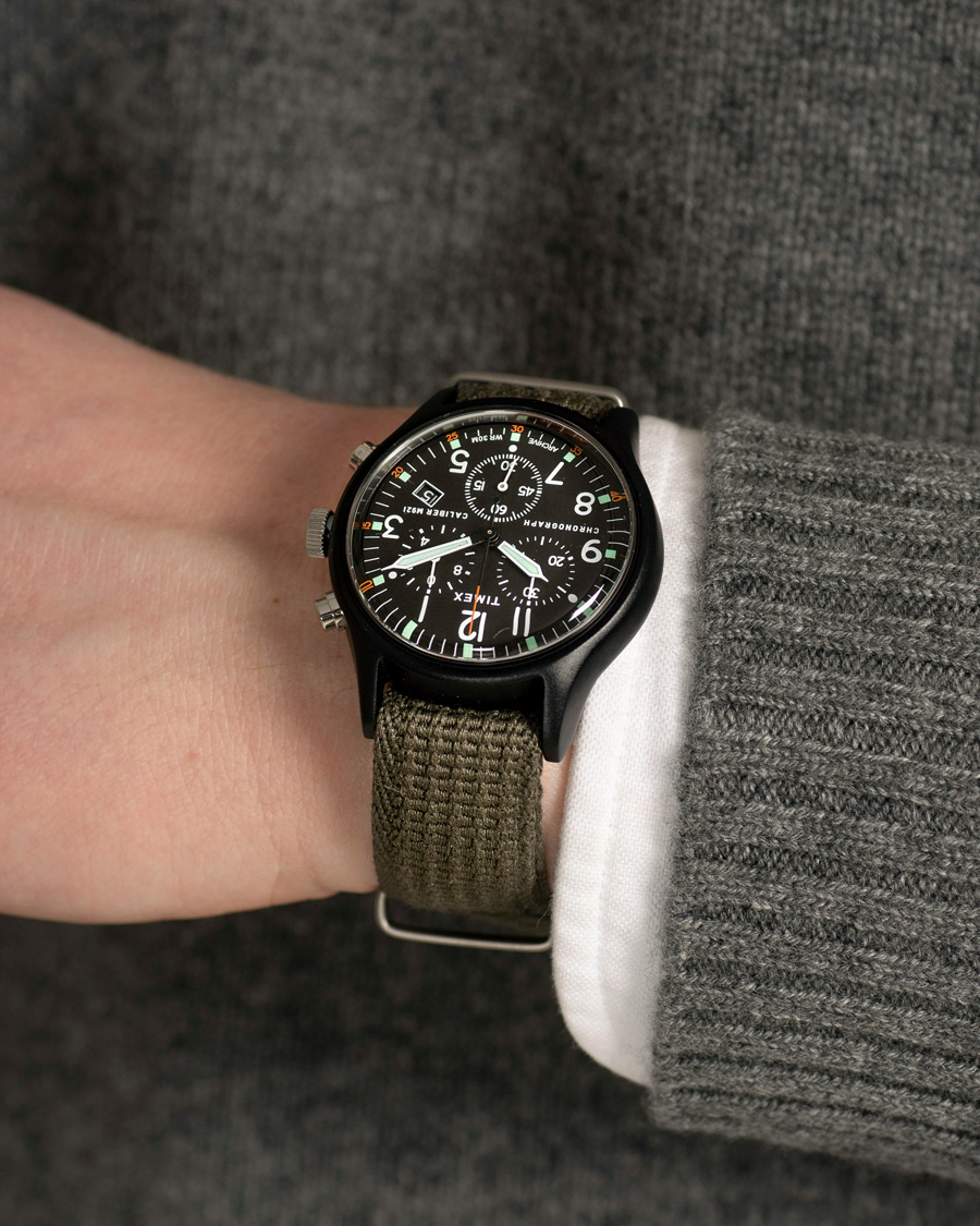 Herren | Timex Camper MK1 Aluminium Chrono 40mm Black/Black Dial | Timex | Camper MK1 Aluminium Chrono 40mm Black/Black Dial