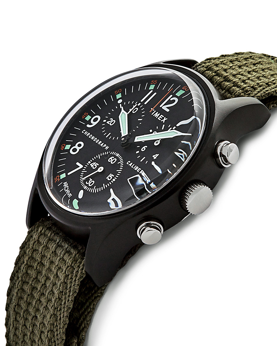 Herren | Timex Camper MK1 Aluminium Chrono 40mm Black/Black Dial | Timex | Camper MK1 Aluminium Chrono 40mm Black/Black Dial