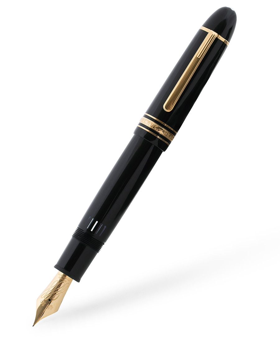 Herren | Montblanc 149 Meisterstück Resin YG Flex Nib Fountain Pen Black | Montblanc | 149 Meisterstück Resin YG Flex Nib Fountain Pen Black