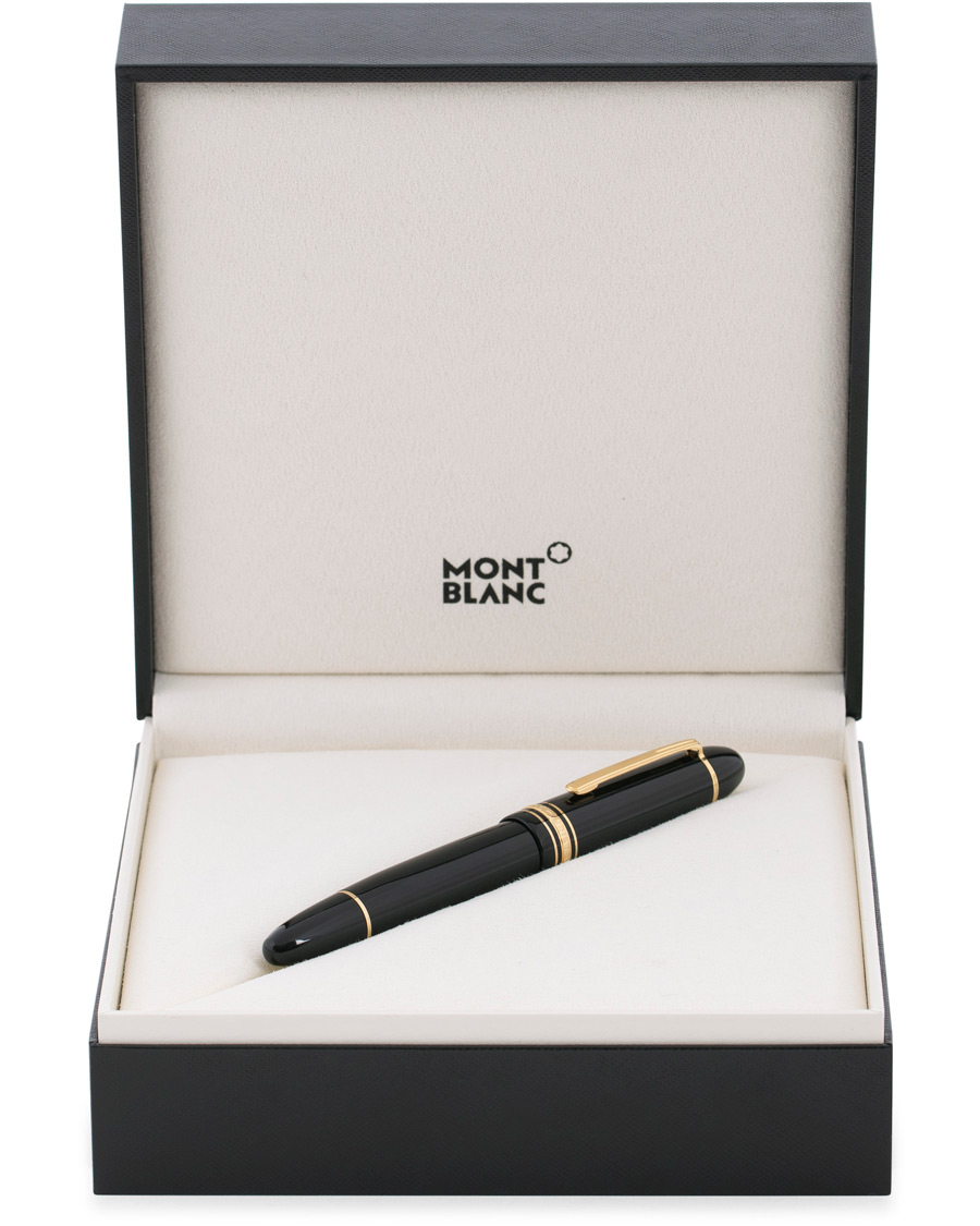 Herren | Montblanc 149 Meisterstück Resin YG Flex Nib Fountain Pen Black | Montblanc | 149 Meisterstück Resin YG Flex Nib Fountain Pen Black