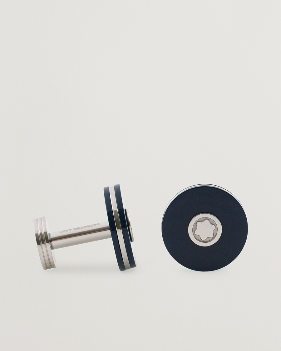 Herren | Alte Produktbilder | Montblanc | PIX Steel Cufflinks Blue Resin