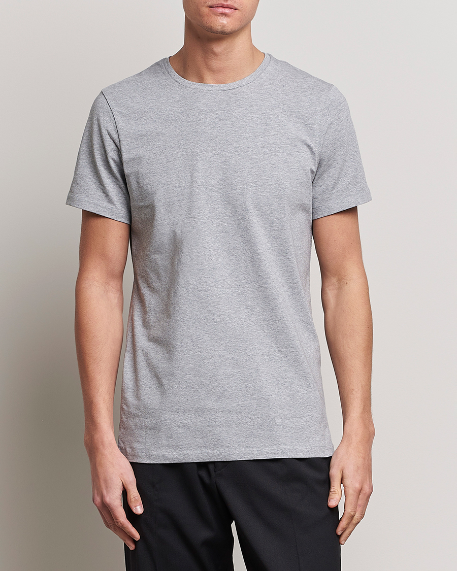 Herren | Multipack | Bread & Boxers | 2-Pack Crew Neck Tee Grey Melange