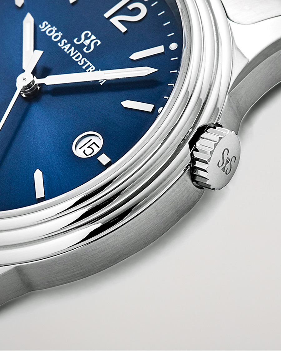 Herren | Sjöö Sandström Royal Steel Classic 41mm Blue and Steel | Sjöö Sandström | Royal Steel Classic 41mm Blue and Steel