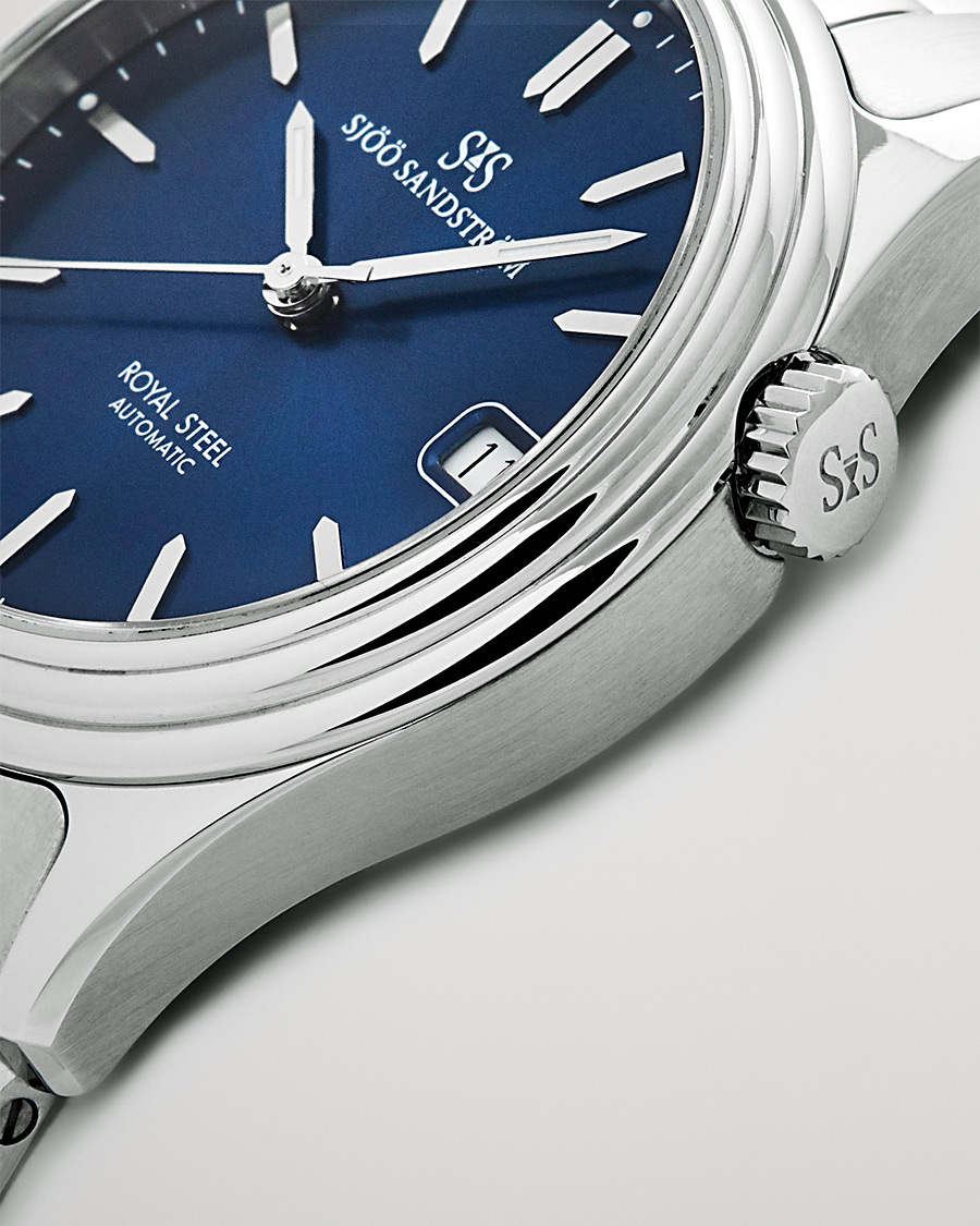 Herren | Sjöö Sandström Royal Steel Classic 36mm Blue and Steel | Sjöö Sandström | Royal Steel Classic 36mm Blue and Steel