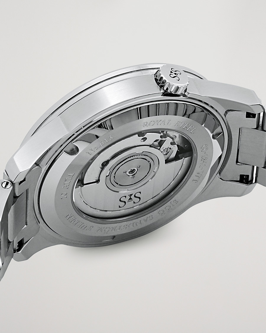 Herren | Sjöö Sandström Royal Steel Worldtimer 41mm Blue with Steel | Sjöö Sandström | Royal Steel Worldtimer 41mm Blue with Steel